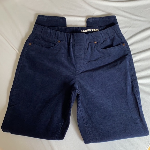NWOT Lands’ End High Rise Pull On Corduroy Skinny Pants - Picture 10 of 11